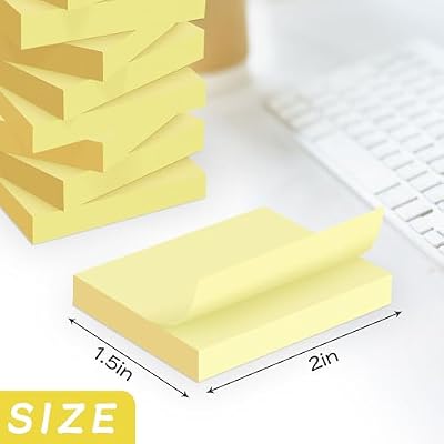 TKTB Yellow 1.5x2 in Sticky Notes + Index Tab and Arrow Flags