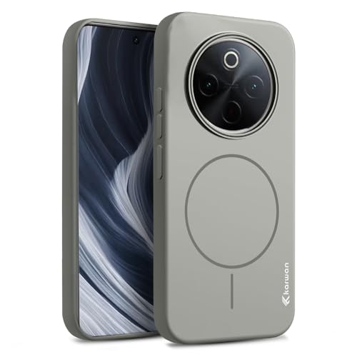 Image of KARWAN️ Magnetic Wireless Ultra Slim-Fit Back Case Cover for Vivo Y300 PRO / T4 / IQOOZ10 |Hard PC Case Cover| Ultra-Thin & Light Weight with [Ultra Premium Feel] Case (6.77 inch) (Grey)