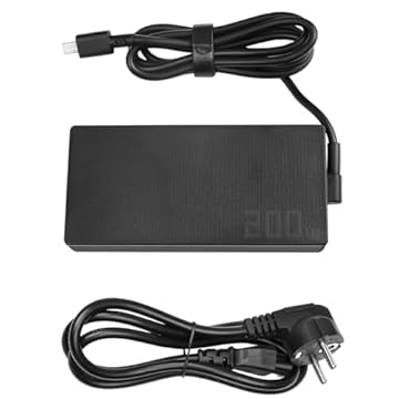 200W 20V 10A Caricatore Alimentatore per Asus ROG Zephyrus G16 GU605M GA605W TUF Gaming A14 FA401U FA401W ProArt PZ13 HT5306 PX13 HN7306 P16 H7606 200W Caricatore ADP-200JB K