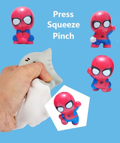 Image of Squishy Toy, Taba Squishy, Squishy Biscuit Squishy Fidget Toys Fufu Taba Stress Ball Squeeze Toys Anxiety Relief for Women /Men Stocking Fillers Birthday Gifts163 (Red(5 Pcs))