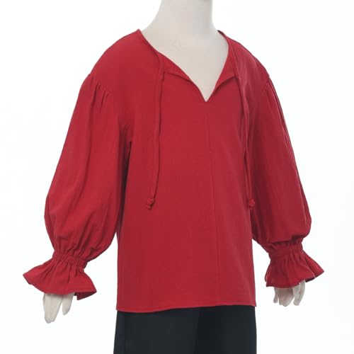 Camisa de disfraz pirata medieval para niños 11-12 años miniatura 6