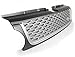 Grille Front Hood Silver Grill With Side Fender Vent Silver Fit For Land Rover Range Rover Sport 2010 2011 2012