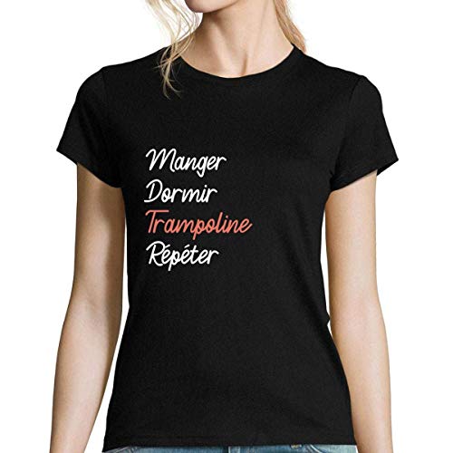 T-shirt trampoline femme idée cadeau anniversaire pour sportive passionnée