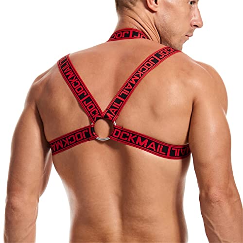 Mens Fitness Harness Fitness Shoulder Strap Mens Crop Top Chest Muscle Harness Mens Shoulder Bandage Strap