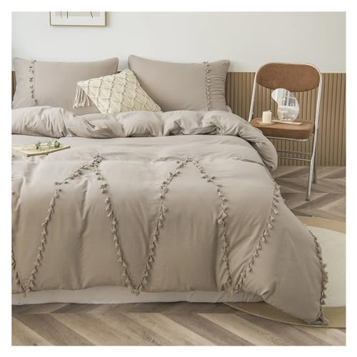 Ensemble de literie en 3 pièces pour lit double avec housse de couette