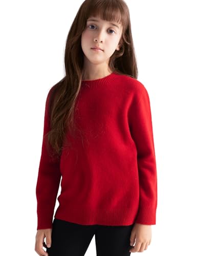 Boys and Girls 100% Merino Wool Sweater Fall Winter First-Line Ready to Wear Crewneck Long Sleeve Seamless Sweater3
