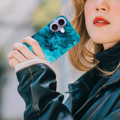 Coque pour iPhone 17 GlamCase en plastique dur imprimé bleu sarcelle - 3