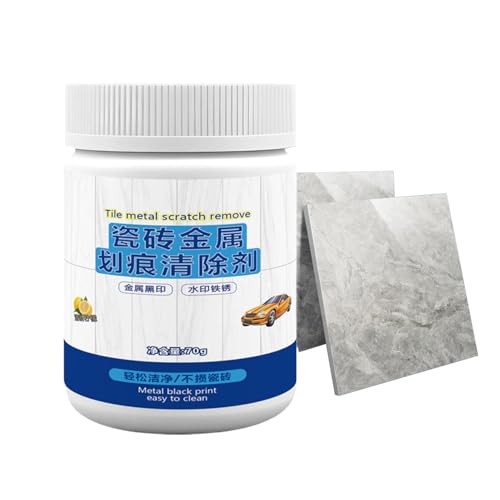 Limpiador de azulejos, restaurador de arañazos de cerámica, limpiador protector de arañazos de azulejos, polvo para horno, bañera, fregadero, estufa, ducha, cocina, inodoro