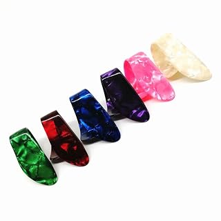 VUBLY Médiators de guitare en celluloïd avec perle marbrée dans différentes couleurs 1,2 mm/1,5 mm d'épaisseur (Color… – Image 4