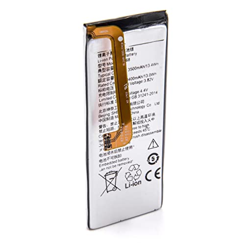 vhbw Batería Compatible con Lenovo Zuk 2, Z2 Rio 2016 Edition, Z2131 móvil, Smartphone (3400 mAh, 3,85 V, Li-Poli)