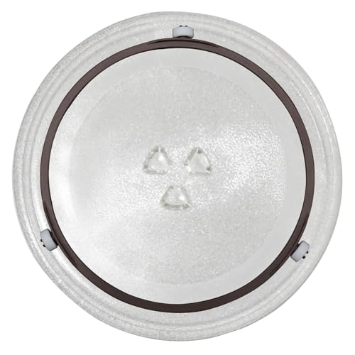 17,8cm Drehtellerring Mikrowelle, Mikrowellen-Drehtellerring mit Rotierendem Kern Halterung für Glasplatten-Tablett Ersatz für Mikrowellen-Spinner für 24,5-27cm Große Glasplatten