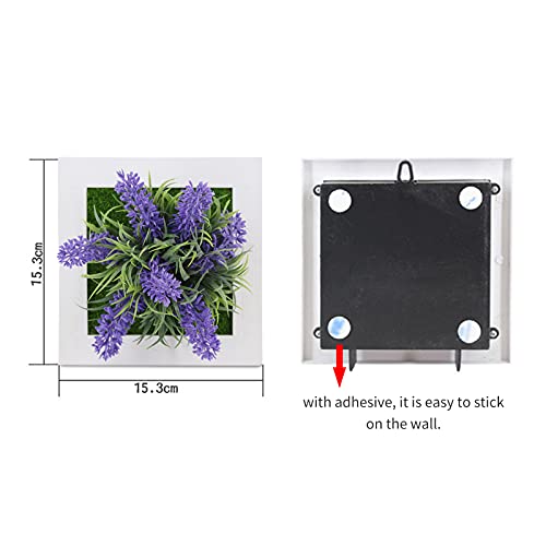 Eastdall Plantador De Parede,Plantas de simulação artificiais 3D decoração de parede/flores de mesa