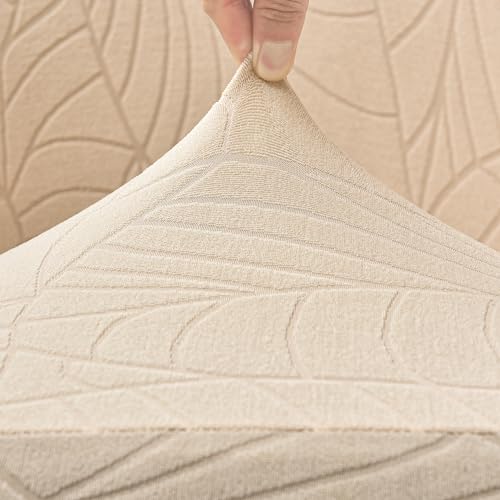 Funda Chesterfield 2 piezas en color beige para sillón club elástico 7