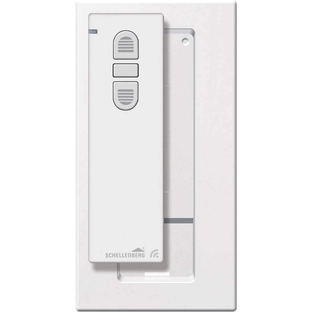 Emisor de mano por radio Schellenberg 20015 blanco con soporte de pared para salones modernos