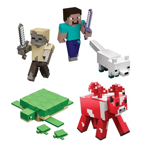 Snapklik.com : Minecraft Craft-A-Block Assortment Figures, Authentic ...