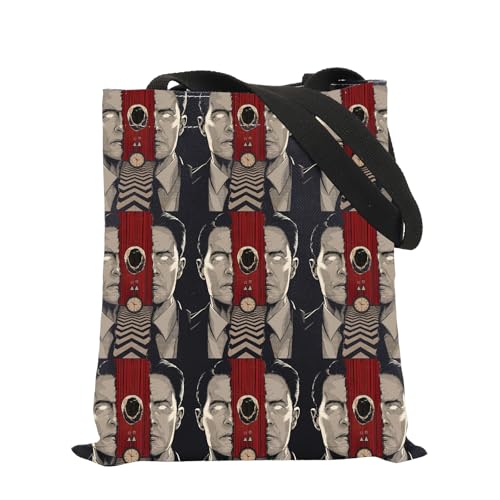 Bolso tote de lona inspirado en la serie de televisión Crime TV Show, para fans de series de horror, bolsa de viaje TP miniatura 1