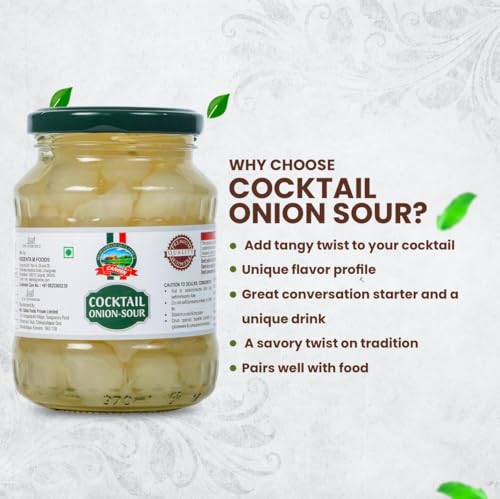Image of CANEEN Cocktail Onion Sour 400g | Perfect for Martinis, Salads & Appetizers | Pack of 1