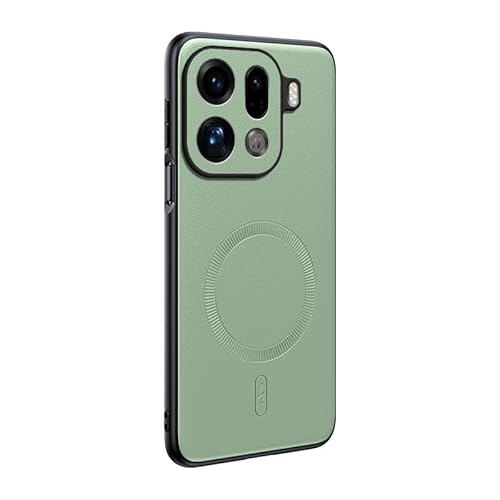 Pzwoxukhov Oppo Find X9 Pro 5G �P�[�X �J�o�[�APU ���U�[�A�ϏՌ��g�ѓd�b�P�[�X�AMagSafe�Ή��AOppo Find X9 Pro 5G �P�[�X �O���[��