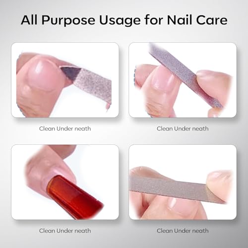 Makartt Metal Nail Files - Sapphire Nail File, Long Double Sided with Coarse and Fine Grit for Shaping and Styling Natural and Artificial Nails, Ideal for Tough Nails, Perfect for at Home Manicures - Image 2