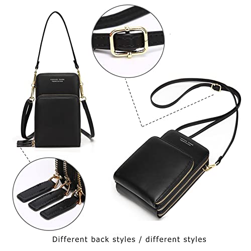 myfriday Small Crossbody Cell Phone Bag for Women, Mini Over Shoulder Handbag Purse with Credit Card Slots 6