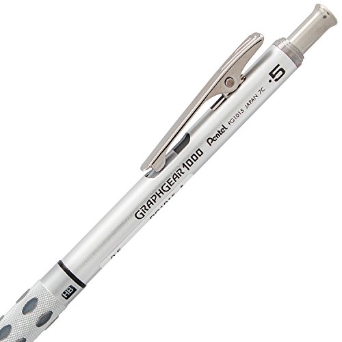 pentel graphgear 1000 mechanical pencil 05mm point size black barrel 1 each pg1015a