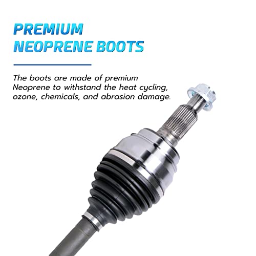 Bodeman - Pair (2) Front Cv Axle Shaft Assembly For 4Wd 1999 2000 2001 2002 2003 2004 2005 2006 Chevy Silverado 1500/ Gmc Sierra 1500/ Tahoe/Yukon/Escalade #TOP3