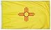 Annin Flagmakers Model 143760 New Mexico State Flag 3x5 ft. Nylon SolarGuard Nyl-Glo 100% Made in USA to Official State Design Specifications.