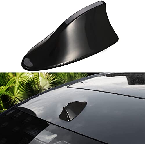 Image of CarFrill Car Shark Fin Antenna Waterproof Radio Signal (Car Shark Fin Antenna Cover-Black)