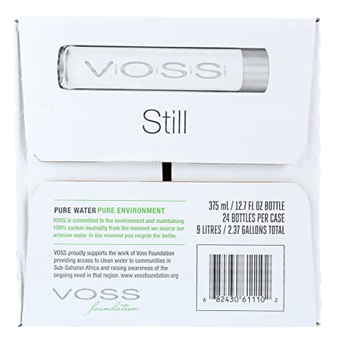 Voss Artesian Still Water Bottle 375 ml (Pack of 24)