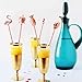 Swizzle Sticks Cocktail Stainless Steel Copper Plated with Tops Coffee Stirrers 8.4 Inches by Homestia, Set of 5