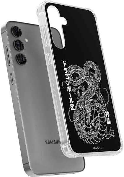 Skinit Clear Phone Case Compatible with Galaxy S24 Plus - Officially Licensed Dragon Ball Z Negative Shenron Design