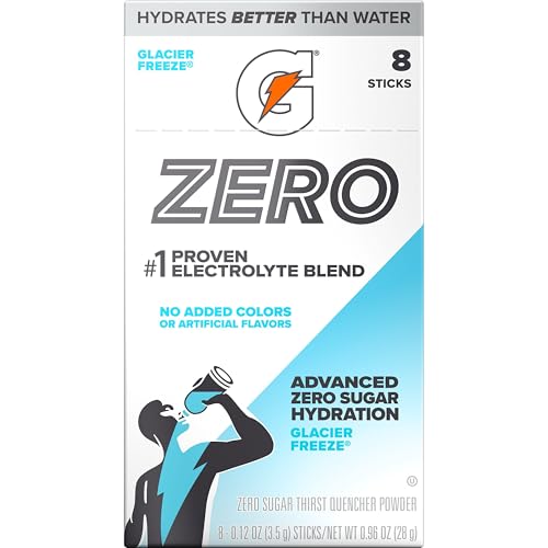 Gatorade Powder Drink Mix for Hydration, Zero Sugar, with Electrolytes, Makes 20 fl oz, (8 Pack) 28g (From USA) Get Flavourito Kunafa Chocolate 20g Absolutely Free From DECADENT FOODS