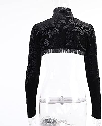 TSMNZMU Womens Gothic 2 Piece Dress - Vintage Velvet Emo Lolita Alt Harajuku Punk Grunge Dress - Image 6