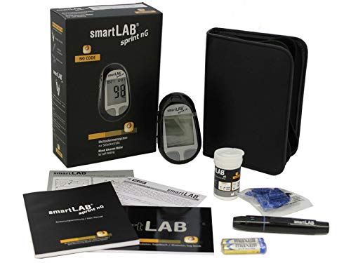 Blutzuckermessgerät smartLAB sprint nG Bundle mit Teststreifen und Lanzetten