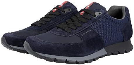 Amazon.com | Prada Men's 4E2700 OS5 F0008 Leather Sneaker | Fashion Sneakers