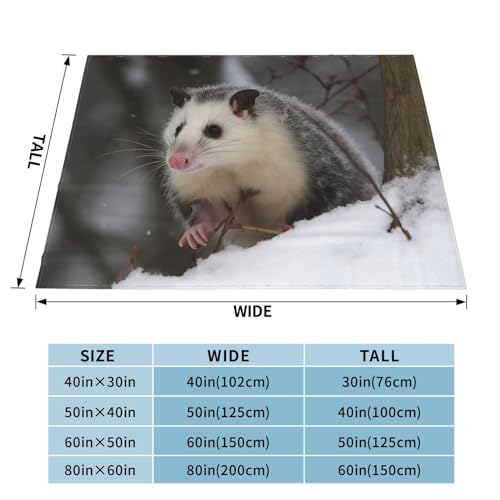 Couverture en micro polaire chaude et légère pour canapé et lit Opossum - 3
