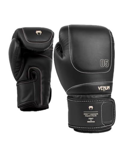 Venum, Impact EVO - Guantes de Boxeo Unisex para Adultos, 12 oz, Color Negro - imagen 2