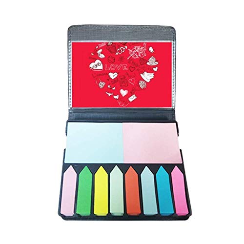 Marque-page autocollant cœur pour sublimer vos lectures de Saint-Valentin