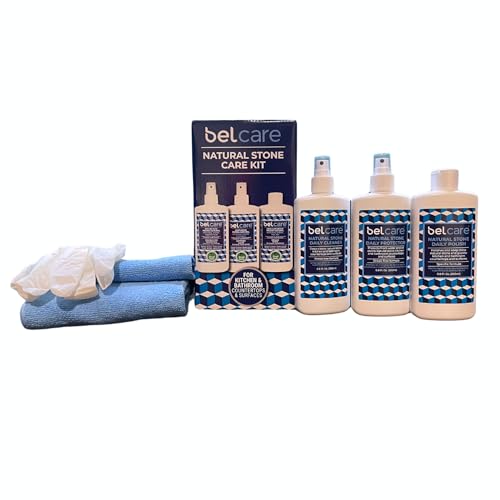 BELCARE Natural Stone Surface Care Kit | Clean, Protect &