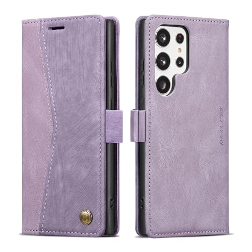 Étui portefeuille Samsung S25 Ultra QLTYPRI vintage chic