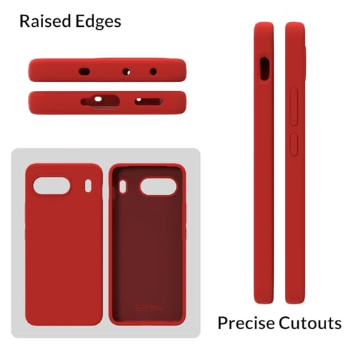 Image of SPRIG Compatible with OnePlus Nord 4 Premium SilkTone Back Cover Drop Tested Shock Proof Mobile Case for Men, Women, Boys and Girls with Camera Protection (Red)