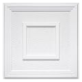 STICKGOO PVC Ceiling Tiles, 2'x2' Glue Up Ceiling Panel Popcorn Textured White to Prevent Breakage Cover 48 Sq. Ft, Pack of 12 Tiles
