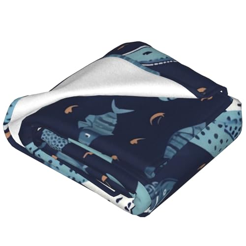 Couverture dauphin en flanelle douce légère et confortable 4 saisons - 3