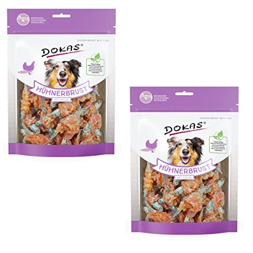 Dokas Hühnerbrust mit Fisch Dörrfleisch 2x220g