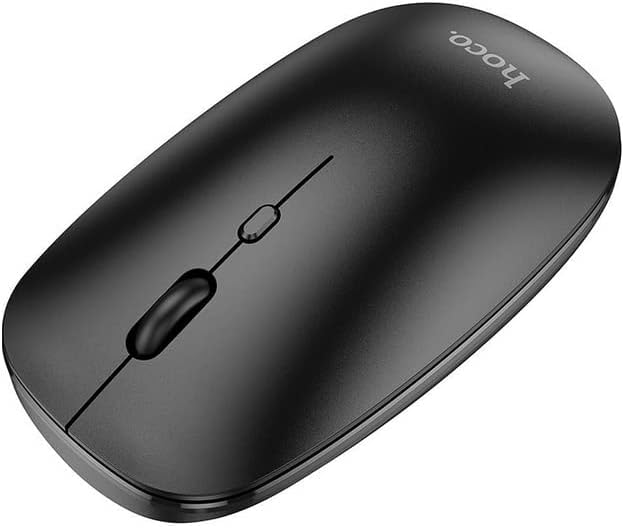 مٿو view of HOCO GM15 mouse showing scroll wheel and DPI button