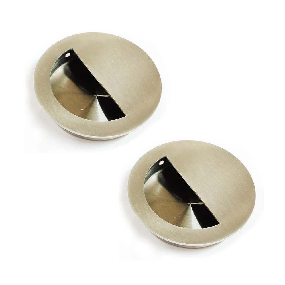 BTL Round Stainless Steel Hidden Furniture Concealed Cabinet Door Handle (Pack of 2 Piece) (BCH-R50) (B09PLDGH45) Amazon Price History, Amazon Price Tracker