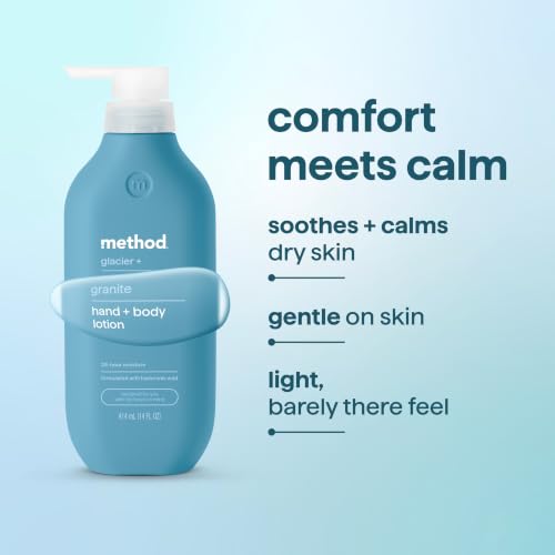 Image of Method Hand + Body Lotion for Men, Glacier + Granite, 14 Fl Oz (Pack of 6)