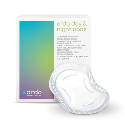 Ardo DAY & NIGHT PADS Einweg-Stilleinlagen – 30 Stück – Still Pads auslaufsicher & ergonomisch - für ein trockenes Gefühl bei Tag & Nacht - Einlagen zum Stillen, BH-Einlagen, nursing pads