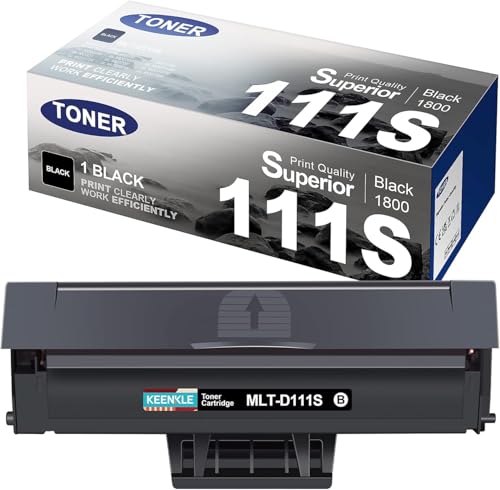 KEENKLE MLT-D111S D111L Compatible para Samsung Xpress m2070w Toner D111S MLTD111S Negro para Samsung Xpress M2070 M2026w M2070fw M2026w M2026 M2020w M2020 M2070f M2022w M20222 (Negro)