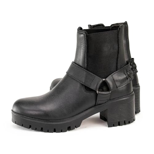 Image of Milwaukee Leather Women's Motorcycle Fashion Boots - Leather Riding Footwear - 7.5